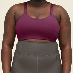 Girlfriend Collective Plum Lou V-Back Bra